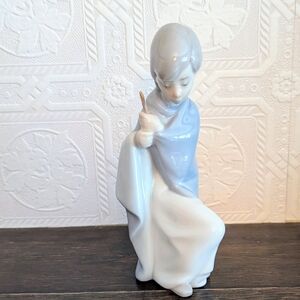 Vintage Lladró Porcelain Figurine | Young Boy with Staff